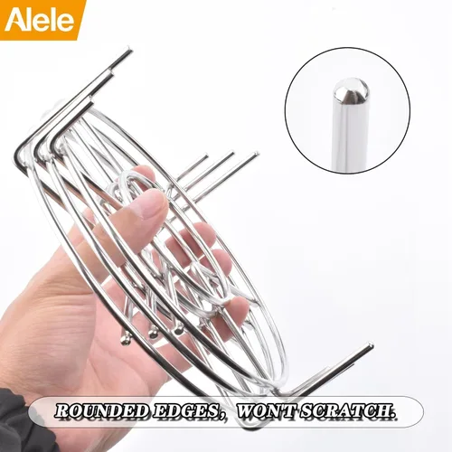 Miniatura 18 de Estante de vapor Trivet de acero inoxidable Estante de vapor olla a presión eléctrica Soporte de estante de vapor de 6 pulgadas de diámetro, paquete