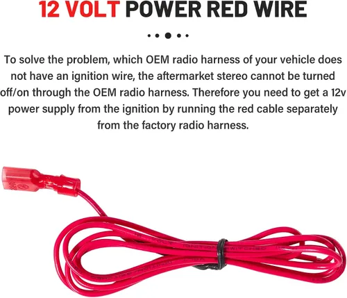 Miniatura 5 de RED WOLF Arnés de cableado estéreo para automóvil para GMC Envoy Sierra 2002-2008, Chevy Silverado Impala con conector a tope de instalación
