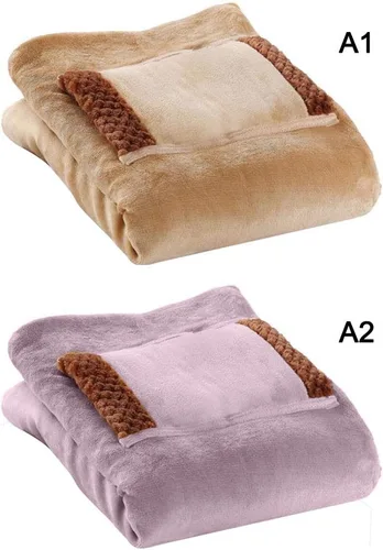 Miniatura 7 de Firlar Manta Térmica, Manta Pequeña de Franela USB con Bolsillo para las Manos, Chal Cálido para Rodilla y Pie, Calentador de Rodilla de Felpa