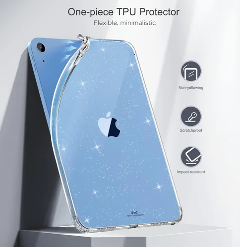 Miniatura 3 de MoKo Funda Transparente para iPad (A16) 11ª Generación 2025 11 pulgadas/10ª Generación 2022 10.9 pulgadas, TPU Suave Ligero, Funda de Tablet Ultra