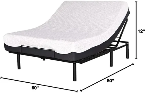 Miniatura 2 de Nestl - Base de cama ajustable básica, somier de cama tamaño Queen, inclinación motorizada de la cabecera y del pie, base de cama ajustable, control