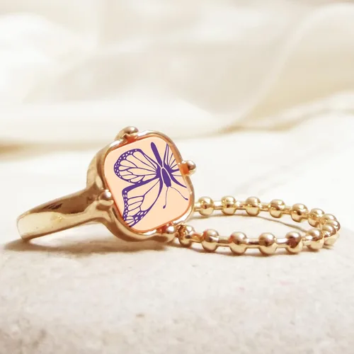 Miniatura 6 de OLYCRAFT Pantalla de seda de 4 x 5 pulgadas para arcilla polimérica - Plantilla de mariposa de libélula - Malla de transferencia reutilizable