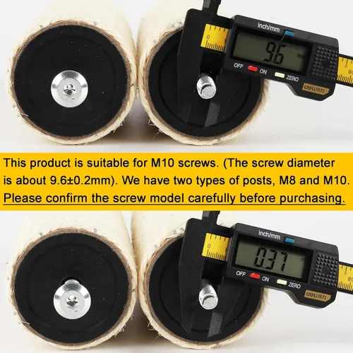 Miniatura 5 de Poste rascador de árbol para gatos de 2.9 in de diámetro, piezas de poste de sisal de repuesto para torre de gato (M10, 9,84 pulgadas/9.8 in)