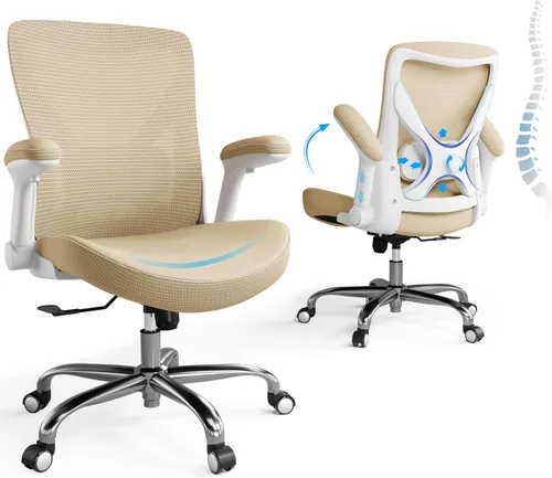Miniatura 21 de Ergalithic Silla de Oficina Ergonómica para Hogar y Computadora - Silla X en Forma de Malla con Cuero PU y Soporte Lumbar Ajustable - Silla