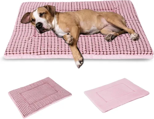 Miniatura 22 de BVAGSS XH079 - Almohadilla reversible para jaula de perro, de espuma viscoelástica, suave, cálida, lavable a máquina, colchón para perreras