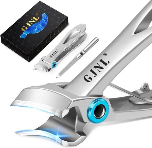 Miniatura 8 de Cortaúñas para adultos mayores, cortaúñas resistentes para hombres, uñas gruesas con amplia apertura de mandíbula, cortaúñas grandes inclinadas