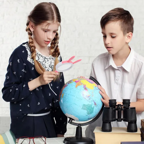 Miniatura 6 de Lupa de mano para niños para estudiantes y niños explorando la naturaleza, experimento científico, insectos, plantas, plantas, hojas, observación