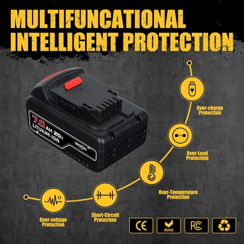 Miniatura 4 de VANON 7.0Ah 20V Reemplazo para batería Dewalt 20V Max de iones de litio compatible con Dewalt Bateria DCB200 DCB204 DCB206 DCB201 DCB203 DCB181
