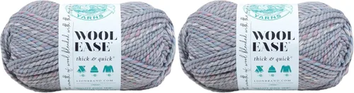 Miniatura 149 de Lion Brand Yarn - Ovillo de lana Wool-Ease Thick & Quick color fuerza aérea