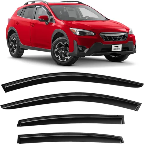 Miniatura 9 de Voron Glass - Protectores de lluvia con cinta adhesiva extra duraderos para Toyota RAV4 2013-2018, deflectores de ventana, viseras de ventilación, 6