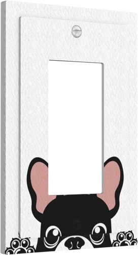 Miniatura 108 de Placa de pared decorativa con hojas de palmera tropicales de oro blanco, hoja de plátano, doble interruptor de luz de palanca decorativa, placa