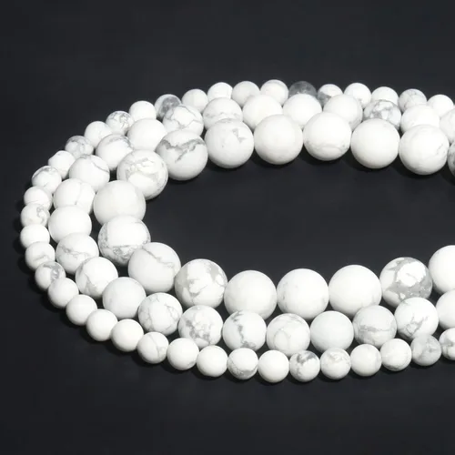 Miniatura 26 de 45 cuentas de jade azul y blanco de 0.315 pulgadas, cuentas de piedras preciosas naturales redondas sueltas para hacer joyas Jade blanco azul
