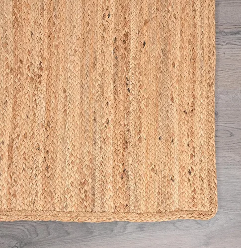 Miniatura 3 de Restoration and Renovation Alfombra de yute tejida a mano, alfombra de fibra natural para decoración del hogar, parte trasera antideslizante