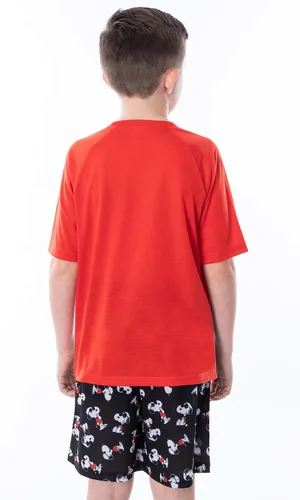 Miniatura 2 de INTIMO Peanuts Joe Cool Snoopy - Pijama de manga corta y pantalones cortos, conjunto de 2 piezas para niños