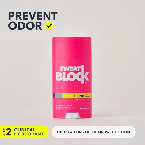 Miniatura 4 de SweatBlock Sistema de desodorante antitranspirante Máxima fuerza clínica para hombres y mujeres Ayuda para la hiperhidrosis hasta 7 días