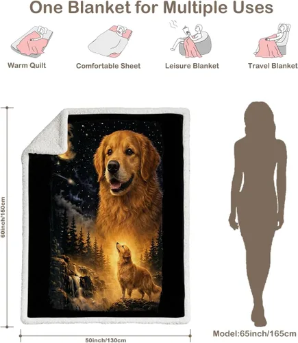 Miniatura 217 de Autumn Teddy Dog Patchwork Sherpa Blanket Fall Cozy Throw Blanket Cute Puppy Quilt Style Warm Soft Blanket for Couch Sofa Bedroom Decor 50x60 Inches