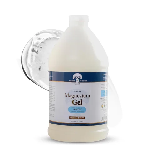 Miniatura 7 de Health and Wisdom Gel de magnesio puro con extracto de algas marinas y aloe vera, alivio tópico muscular y articular, hidratante natural y pura