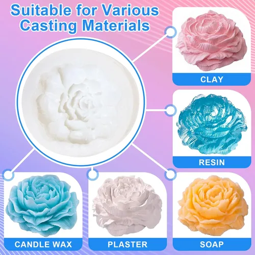 Miniatura 5 de Kit de fabricación de moldes de silicona, gel de sílice líquido elástico 15A de 22 onzas para moldear moldes de resina y moldes de velas y jabón