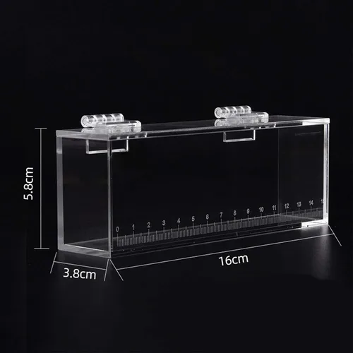 Miniatura 4 de Estuche de observación de peces - Incubadora de criadero de acrílico y caja de observación para tanques de cría de peces pequeños, caja de fotos, L