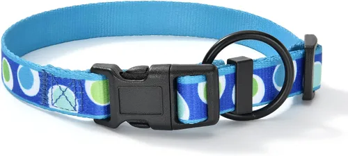 Miniatura 17 de Mile High Life Collar de nailon para cachorros con bonitos patrones, ligero, collar para niña y niño para perros pequeños, medianos y grandes
