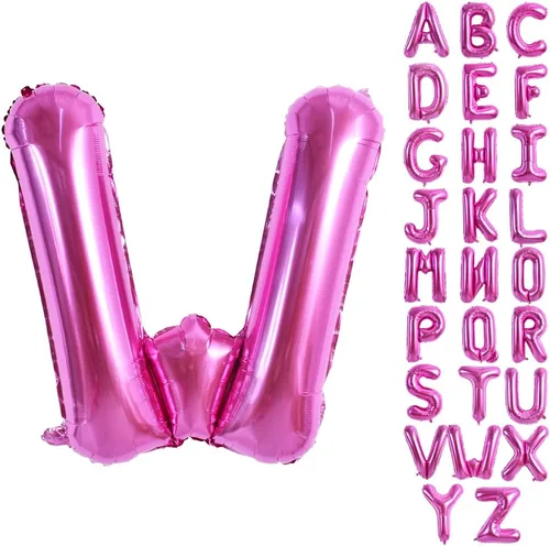 Miniatura 16 de TONIFUL Globos grandes de 40 pulgadas de color rojo rosa con letras B, globos gigantes de letras del alfabeto, globos grandes de Mylar
