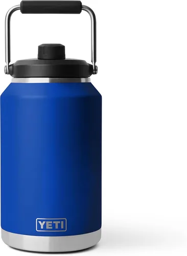 Miniatura 11 de YETI Rambler - Jarra de galón 2.0, aislada al vacío, a prueba de fugas, acero inoxidable con tapa magnética, color verde bosque negro