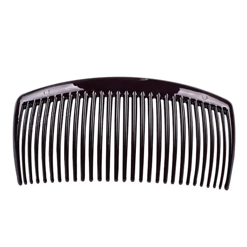 Miniatura 5 de Fodattm 4 peines laterales de cabello negro y marrón con dientes, accesorios franceses para el cabello, pinza para el cabello para mujeres y hombres