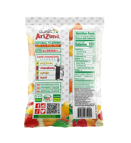 Miniatura 2 de Bocadillo AriZona gomas de fruta real, masticables