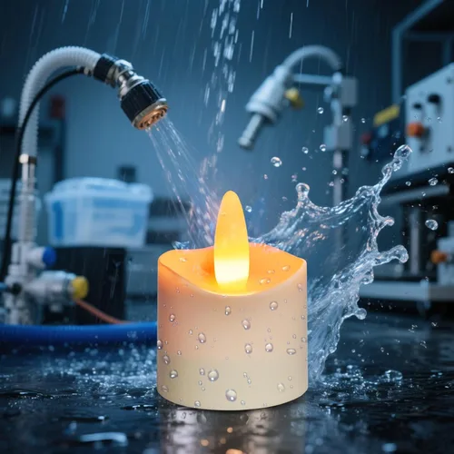 Miniatura 2 de HL Velas sin llama con temporizador remoto, más de 100 horas recargables, impermeables, funciona con pilas, con base de carga, velas flotantes