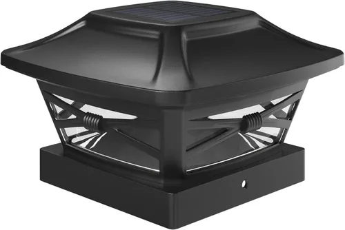 Miniatura 12 de Davinci Lighting Renaissance Luces Solares para Tapas de Postes Exteriores - Incluye Bases para Postes 4x4 5x5 6x6 - Luz LED Brillante - Blanco
