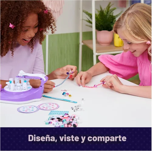 Miniatura 8 de Cool Maker, kit KumiKreator para hacer pulseras y collar de amistad con cuentas y trenzado, juguetes de manualidades y artes para niñas de 8 años