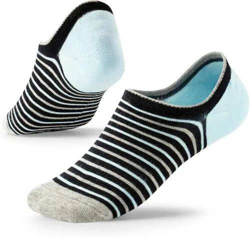 Miniatura 3 de SEESILY Calcetines invisibles para hombres y mujeres, corte bajo con agarre antideslizante, calcetines invisibles para zapatos Oxford, talla 7-12, 5