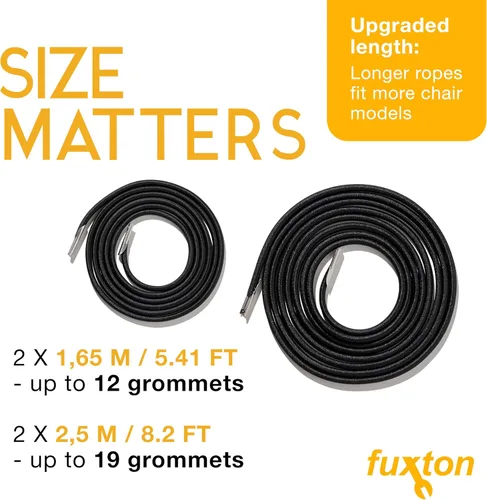 Miniatura 2 de Zero Gravity Bungee - Kit de repuesto para silla de gravedad cero, reclinable al aire libre, kit de reparación de muebles de patio, 4 cables