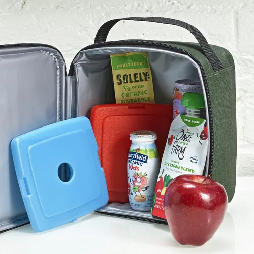 Miniatura 3 de Cool Coolers by Fit + Fresh, 4 Pack Slim Ice Packs, Space Saving Reusable Ice Packs for Lunch Boxes or Coolers Multicolor (paquete de 8)