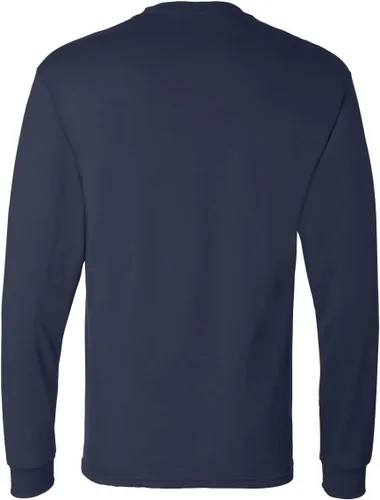 Miniatura 5 de Hanes Men's Essentials Long Sleeve T-Shirt Pack, Crewneck Cotton Tees, 4-Pack