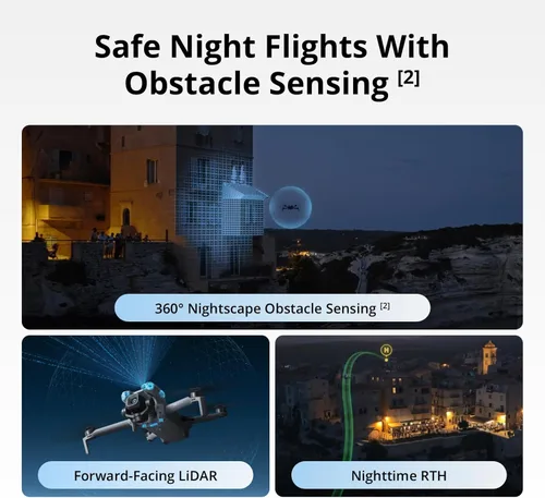 Miniatura 5 de DJI Mini 5 Pro Fly More Combo Plus con DJI RC 2, Drone con cámara, CMOS de 1 pulgada, dron 4K para principiantes, detección de obstáculos