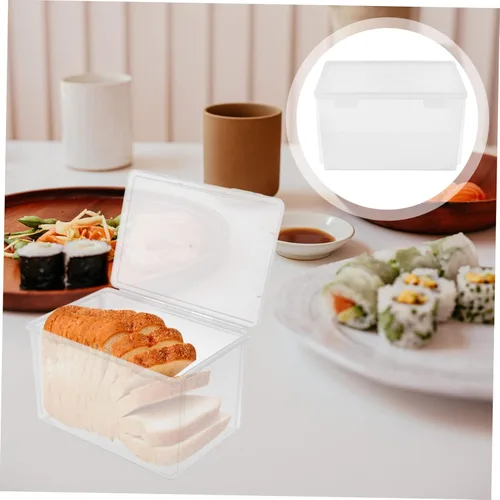 Miniatura 8 de Recipiente hermético para almacenamiento de pan, soporte para pan de cocina, organizador para caja de frescura para refrigerador y encimera