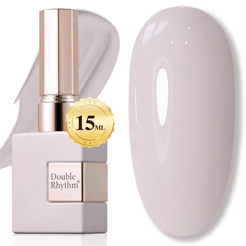 Miniatura 44 de Double Rhythm 15ml de esmalte de uñas en gel, color puro, mismo color, misma botella, esmalte de uñas de remoción para arte de manicura en salón