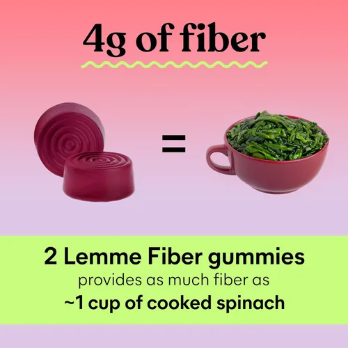 Miniatura 4 de Lemme Gomitas de fibra y probióticos para adultos, promueve la regularidad y la salud digestiva, sin azúcar añadido, sabor a fresa sin azúcar, 0.11