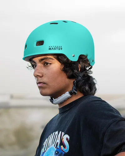 Miniatura 7 de OutdoorMaster - Casco de patineta y ciclismo, dos forros extraíbles, ventilación, para varios deportes, scooter, patinaje en línea, patinaje