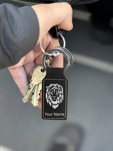 Miniatura 7 de LaserGram Llavero rectangular, esgrima, grabado personalizado incluido