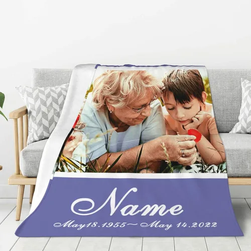 Miniatura 46 de JCETUNO Regalos personalizados de San Valentín para él y ella, mantas personalizadas con foto, mantas de fotos personalizadas, mantas de fotos
