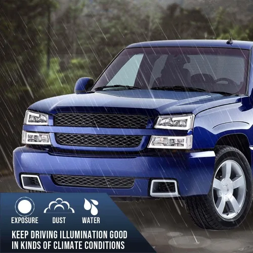 Miniatura 9 de G-PLUS Conjunto de faros LED, compatibles con Chevy Avalanche Silverado 1500 2500 3500 y HD 2003, 2004, 2005, 2006, faros delanteros