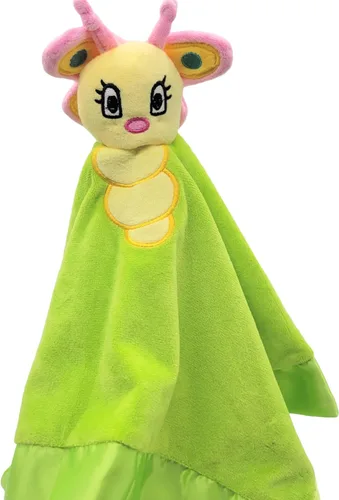 Miniatura 6 de Manta de conejito para bebé, grande de 20 x 20 pulgadas, para niñas o niños, manta de seguridad de conejo linda para bebés y niños pequeños