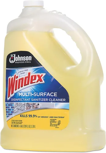 Miniatura 2 de Windex 657067 T multisuperficie – Limpiador desinfectante, cítricos, botella de 1 galón (caja con 4)