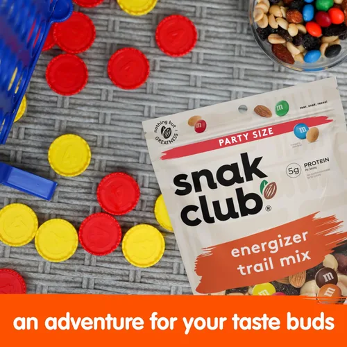 Miniatura 5 de Snak Club Energizer Trail Mix con cacahuetes salados tostados, pasas, caramelos de chocolate M&M'S, almendras tostadas, aperitivo sin gluten