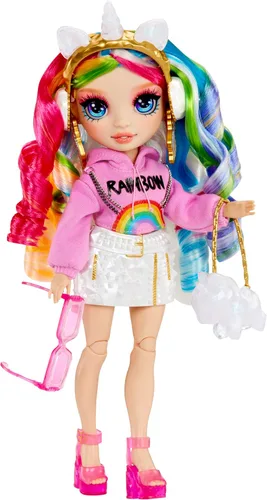 Miniatura 9 de RAINBOW HIGH Creative Crystals Amaya - Muñeca modelo arcoíris de 11.0 in con accesorio de cristal, kit de bricolaje, anillo para ti, juego