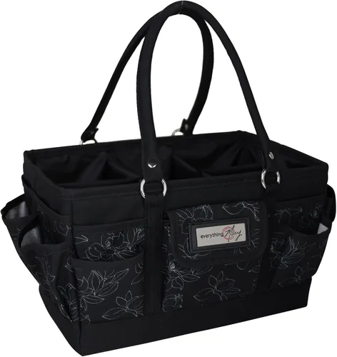 Miniatura 10 de Everything Mary Junior Deluxe Store & Tote Organizer - Bolso negro para manualidades con asas, organizador de almacenamiento plegable para álbumes