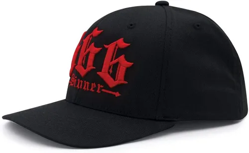 Miniatura 2 de RED DEVIL CLOTHING 666 Sinner Cap Negro