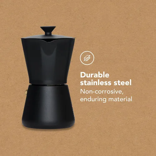 Miniatura 3 de MiiR Nueva olla Moka estándar, 10 onzas, cafetera duradera para preparar café expreso rico